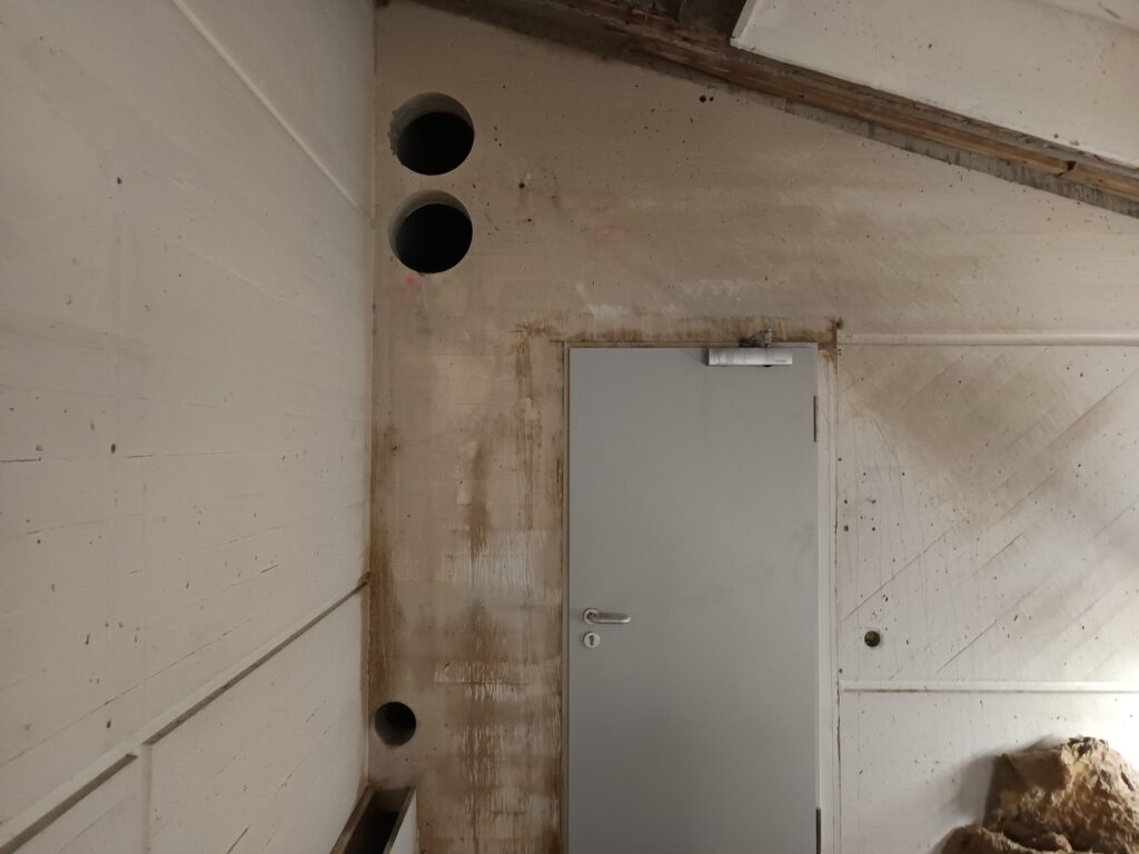 Fertige Wandöffnung im Innenausbau