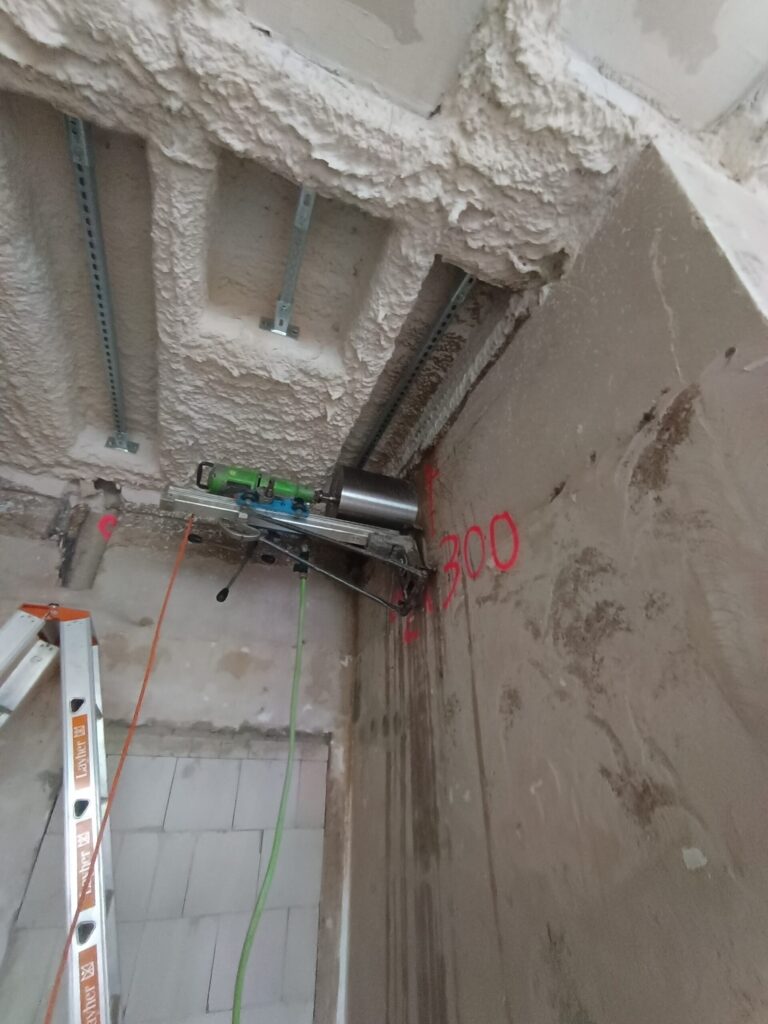 Diamantbohrung in hoher Position